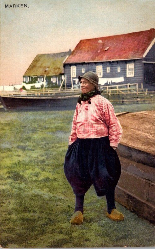 Netherlands Marken Local Man In Traditional Costume