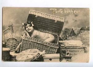 215966 Nude Girl in Box ADVERTISING Gauthier & Cie. Vintage #3