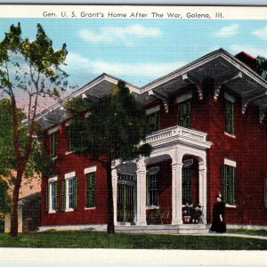 c1940s Galena, ILL General Ulysses S Grant's Home Civil War Victorian House A220