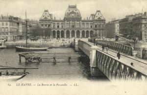 CPA Le HAVRE - La Bourse et la Passerelle (200875)