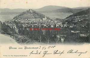 Germany, Gruss aus Biedenkopf, Panorama View, 1900 PM, Max Stephani