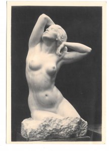 RPPC Halbakt Theodor Stundl Nude Sculpture Wien Austria Karl Kuhne 4X6 Postcard