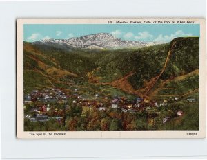 Postcard Manitou Springs, at the Foot of Pikes Peak, Manitou Springs, Colorado