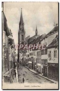 Thann - The Grand Street Old Postcard