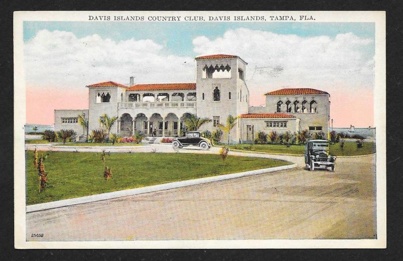 Davis Islands Country Club Tampa FL used c1930