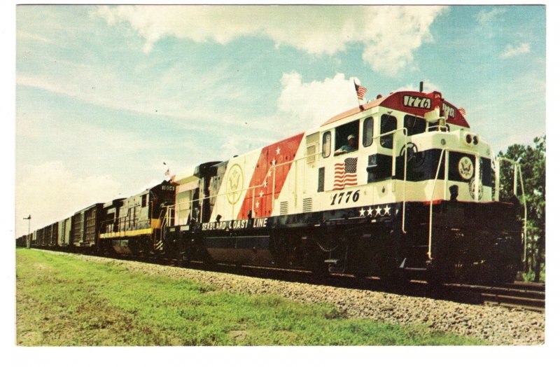 Spirit of `76 Seaboard Coast Line Railway Train, Bicentennial Colors