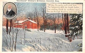 Snowbound Whittier's Birthplace in Haverhill, Massachusetts