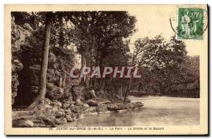 Old Postcard Juvisy sur Orge The Park Cave and Basin