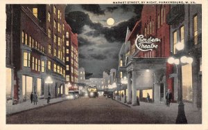 Parkersburg West Virginia Market Street Camden Theatre Vintage Postcard AA17264