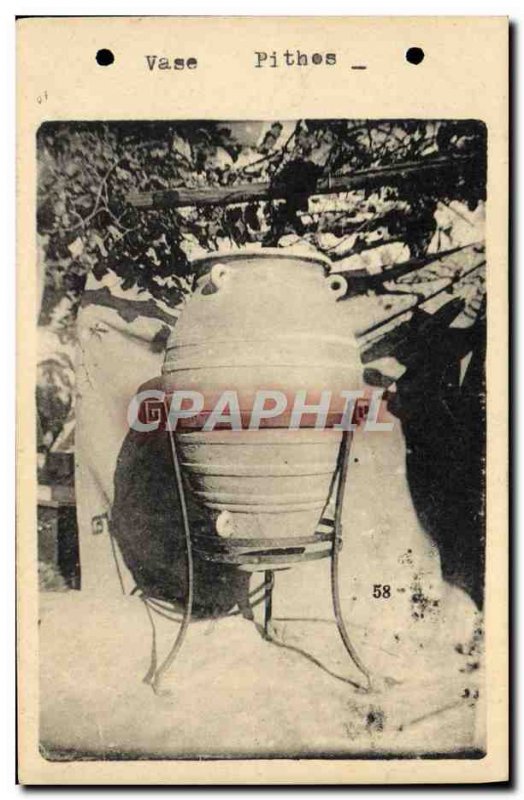 Postcard Old Vase Pithos Vallouris