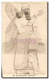 Old Postcard Art Assyrian Nimrud