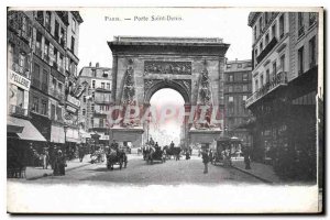 Postcard Old Paris Porte Saint Denis