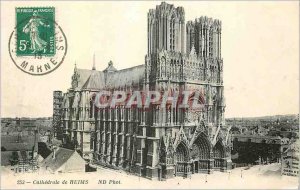 Old Postcard Cathedral of Reims