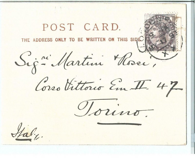 45934 - GB :  vintage postcard - LONDON : WINE MERCHANTS Egidio Vitali 1897 