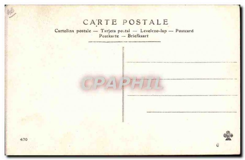 Postcard Old Woman Nude erotic Hammock