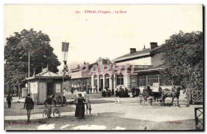 Epinal - La Gare - cycling - bicycle - Old Postcard