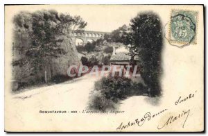 Postcard Old Roquefavour The Arrival at Arquier