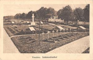 B107551 France Vouziers Soldatenfriedhof Croix real photo uk