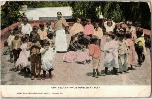 Women's Baptist Home MIssion, Kindergarten in Mexico Vintage Postcard D31