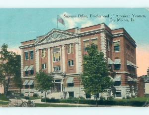 Divided-Back SUFFRAGE - BROTHERHOOD OF AMERICAN YEOWOMEN OFFICE Des Moines p1826