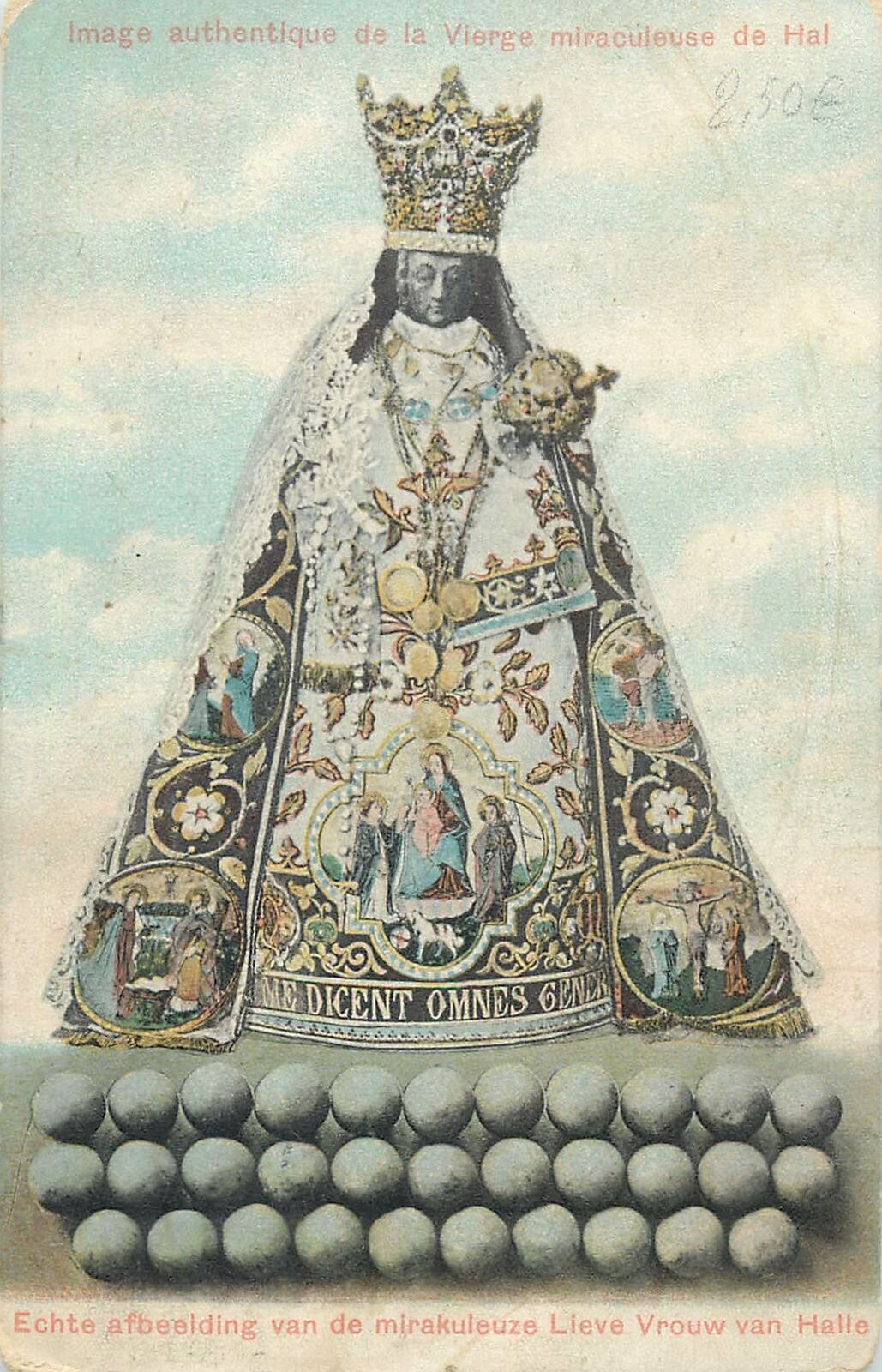 Postcard Belgium Image Authentique De La Vierge Miraculeuse De Hal Europe Belgium Other Unsorted Postcard Hippostcard