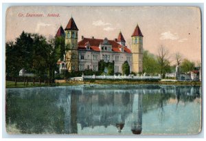 1916 Castle of Gross Dammer Gmina Zbąszynek Poland Posted Antique Postcard