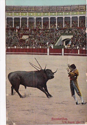 Corrida Bull Fight Banderillas Un buen par