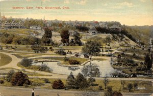 Cincinnati Ohio c1910 Postcard Scenery Eden Park