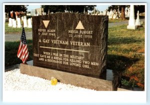 WASHINGTON D.C. ~ Leonard Matlovich GAY VIETNAM VETERAN Grave 4x6 Postcard