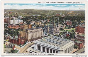 Bird's-eye view from Cathedral of Learning, Mellon Institute & Schenley Distr...