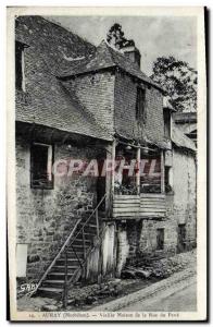 Old Postcard Auray Old House Rue du Pave