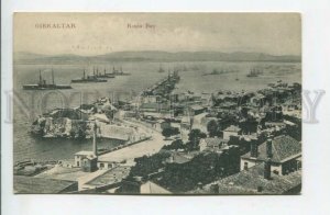 439562 GIBRALTAR Rosia Bay military ships Vintage Cumbo postcard