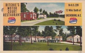 North Carolina Greensboro Ritchies Motor Court & Restaurant