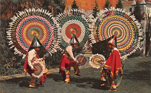 Dance of the Quetzales Puebla Mexico Tarjeta Postal Unused 