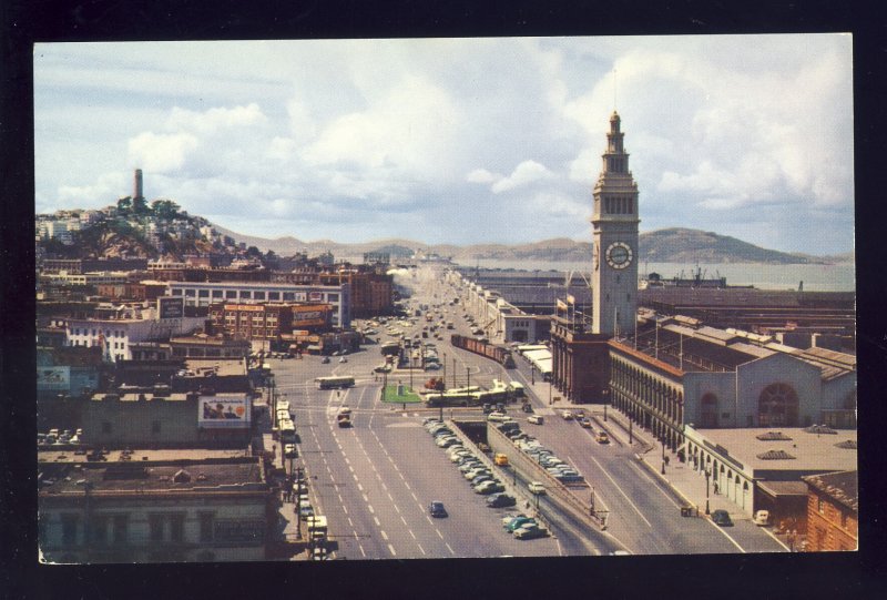 San Francisco, California/CA Postcard, Embarcadero Boulevard, Ferry Building