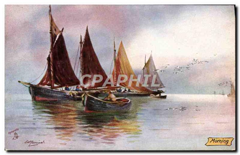 Postcard Old fishing boat
