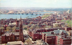postcard MA - Boston - view from John Hancock Building