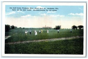 c1920 Our Golf Links Waukesha Moor Bath Waukesha Wisconsin WI Vintage Postcard