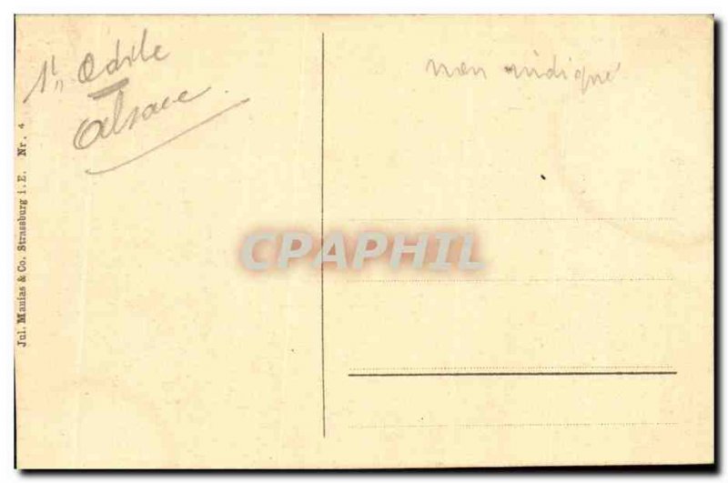 Saint Odile- Saint Odilienberg- Heidenmauer Post Card Old