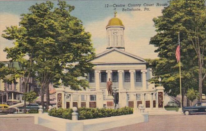 Pennsylvania Bellefonte Centre County Court House Curteich