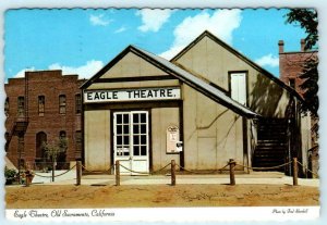 OLD SACRAMENTO, California CA ~ EAGLE THEATRE  1970 ~ 4x6 Postcard