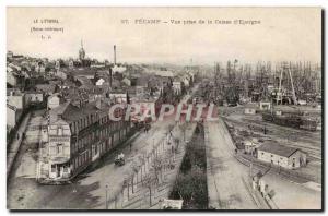 Fecamp Old Postcard view from the Caisse d & # 39Epargne