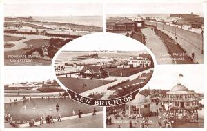 NEW BRIGHTON UK MULTI IMAGE PHOTO POSTCARD 1936