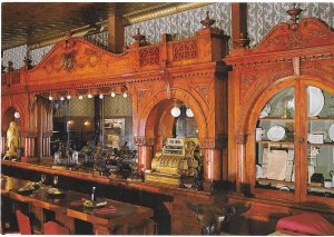 Cherrywood Backbar Irma Hotel Owned by Buffalo Bill Cody Wyoming  4 by 6