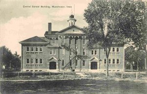 Central High School Manchester Iowa 1910c postcard