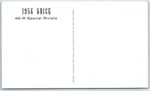 Auto Car Advertising 1956 BUICK RIVIERA  46-R Special Automobile Postcard