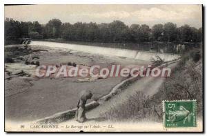 Postcard Old Dam on Carcassonne Aude