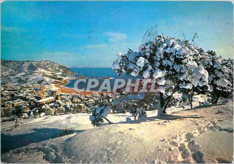 Postcard Modern Tossa Costa Brava Tossa in the Snow