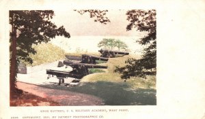 Vintage Postcard Knox Battery U.S. Military Academy West Point New York Detroit