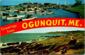 Greetings From Ogunquit Maine Split View